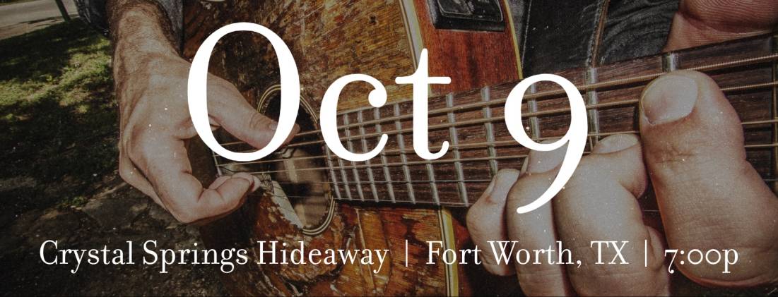 Brad Thompson at Crystal Springs Hideaway Oct 9, 2026